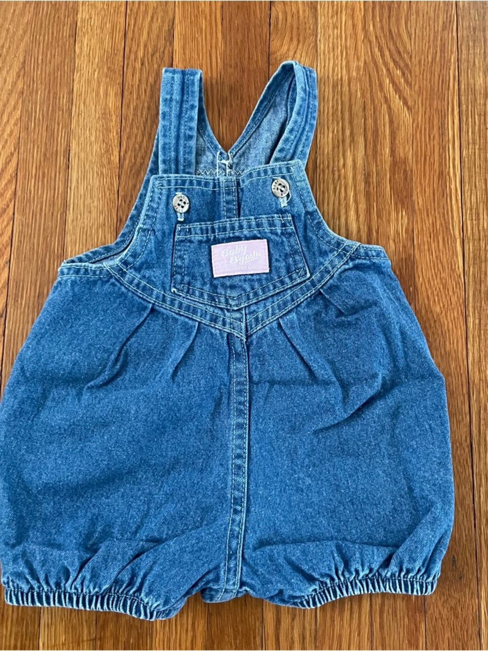 Vintage OshKosh B'gosh Denim Blue Toddler Overall Shorts